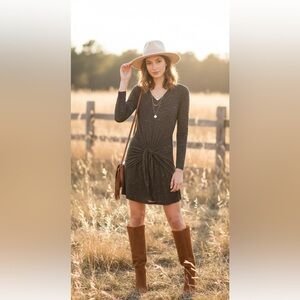 Anthropologie Dolan Jersey Knit Tie-front Dress